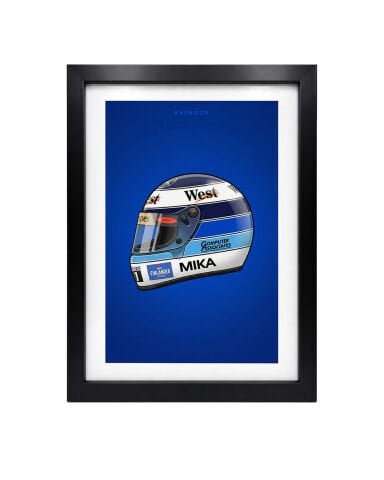 Mika Hakkinen Kask, Formula 1 Poster Tablo