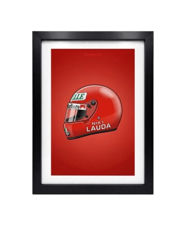 Niki Lauda Kask, Formula 1 Poster Tablo
