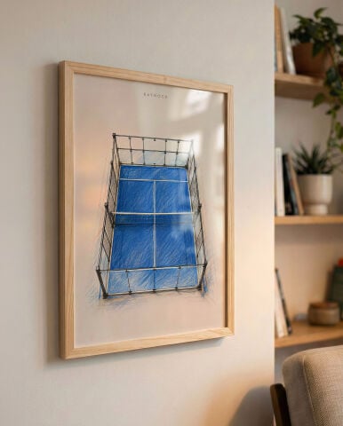 Padel Court Sketch