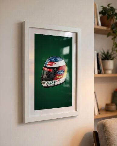 Michael Schumacher 1994 Kask, Formula 1 Poster Tablo
