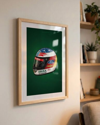 Michael Schumacher 1994 Kask, Formula 1 Poster Tablo
