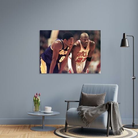 Kobe - Jordan Kanvas Tablo