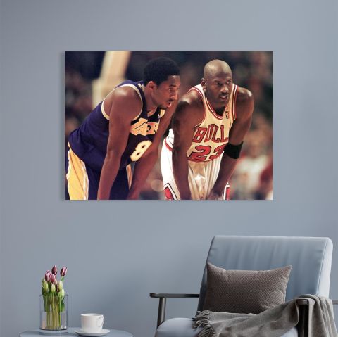Kobe - Jordan Kanvas Tablo