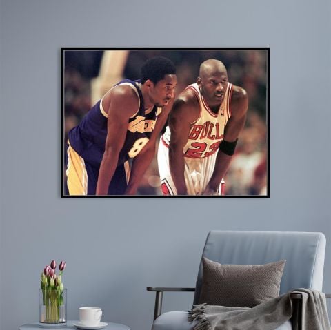 Kobe - Jordan Kanvas Tablo