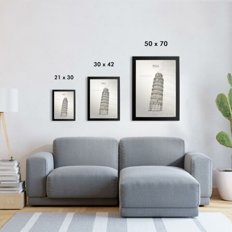 Pisa Kulesi Poster Tablo