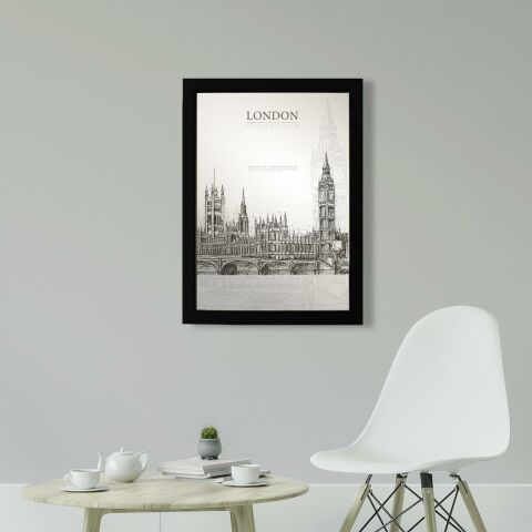 Palace of Westminster, Londra Poster Tablo