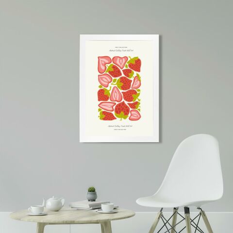 Strawberry Poster Tablo