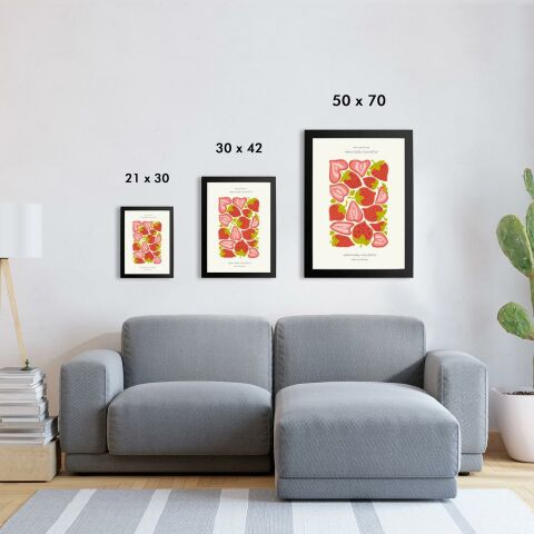 Strawberry Poster Tablo