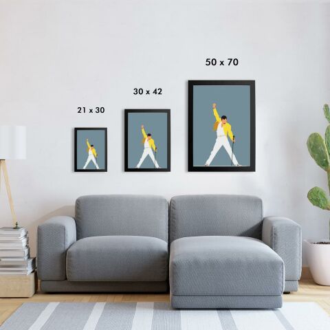 Freddie Mercury Poster Tablo