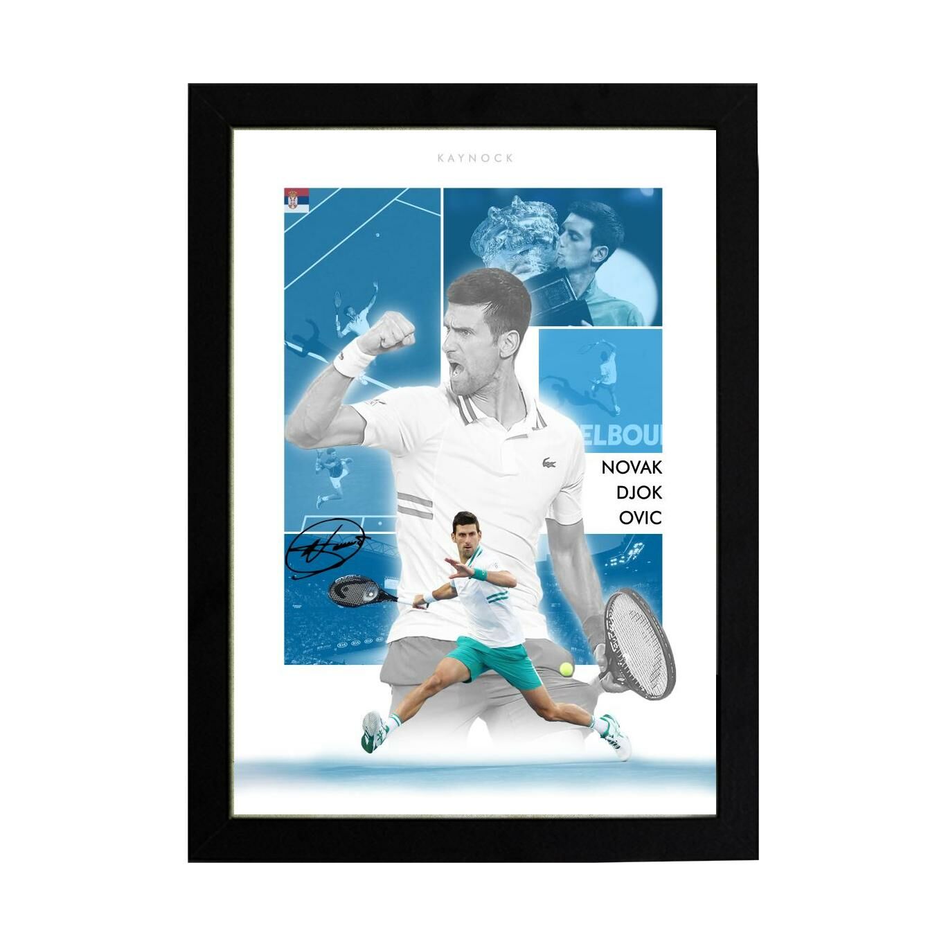Novak Djokovic, Tenis Poster Tablo