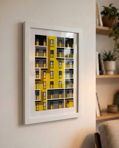 Gridline, Facades, Poster Tablo