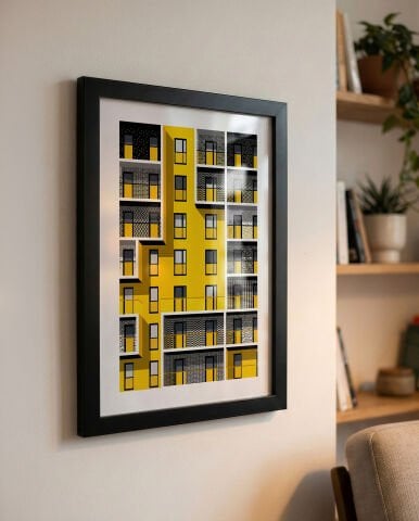 Gridline, Facades, Poster Tablo