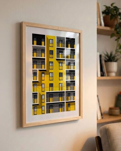 Gridline, Facades, Poster Tablo