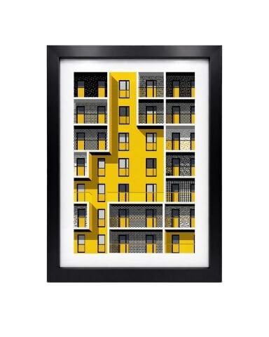 Gridline, Facades, Poster Tablo