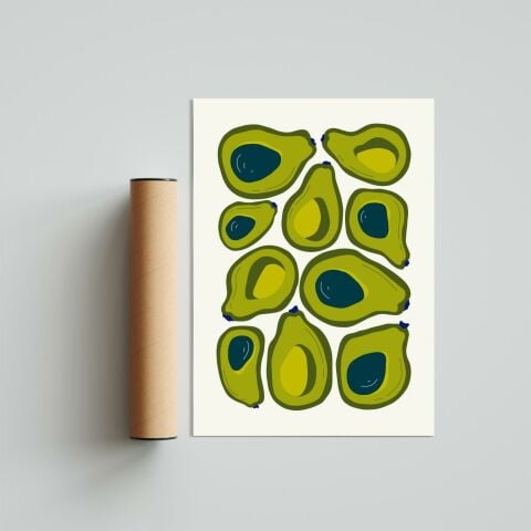 Avocado Poster Tablo