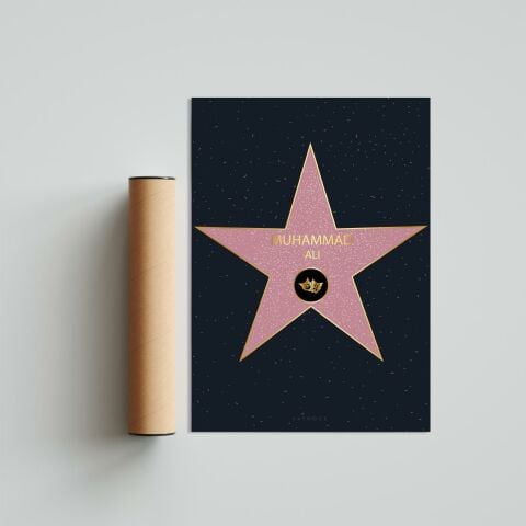 Muhammad Ali Walk of Fame Poster Tablo