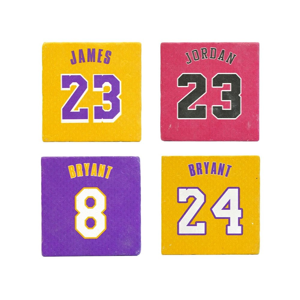 Basketbol Taş Bardak Altlığı 4'lü Set