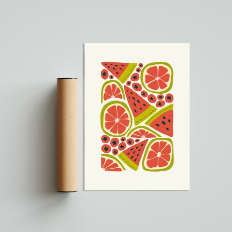 Watermelon Poster Tablo