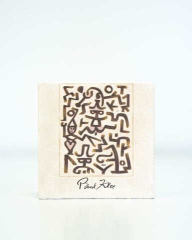 Paul Klee Taş Bardak Altlığı 4'lü Set