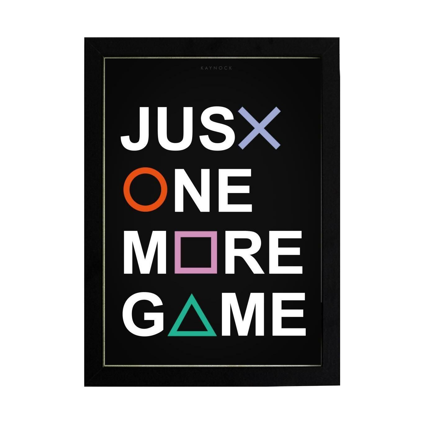 Just One More Game, Playstation Poster Tablo