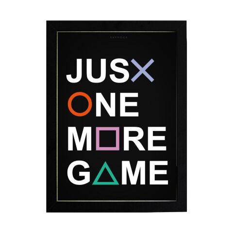 Just One More Game, Playstation Poster Tablo