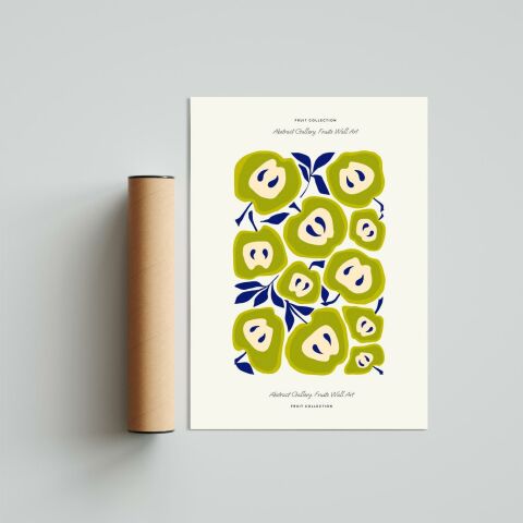 Green Apple Poster Tablo