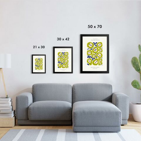 Green Apple Poster Tablo