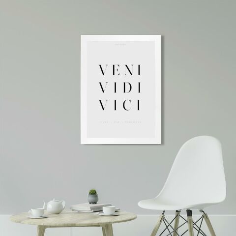 Veni Vidi Vici Poster Tablo