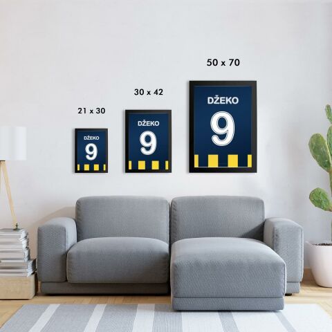 Edin Dzeko Forma Poster Tablo