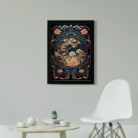 Uzak Doğu Etnik Desen D5 Poster Tablo