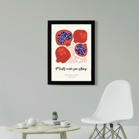 Blue Pomegranate Poster Tablo