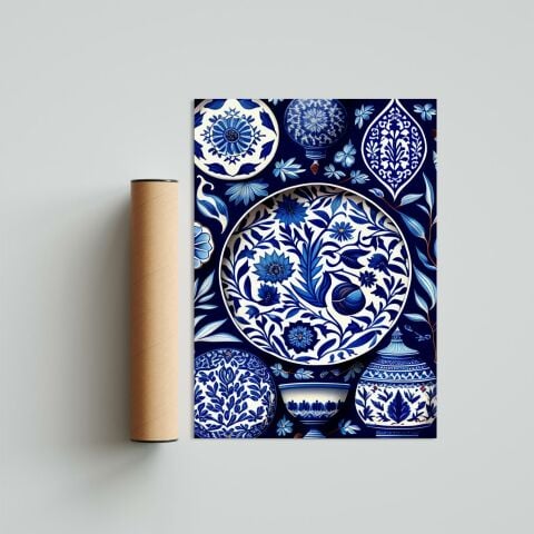 Çini Desen D10 Poster Tablo