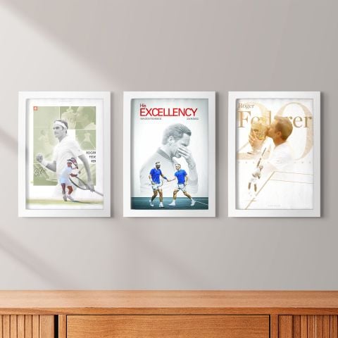Roger Federer 3'lü Set