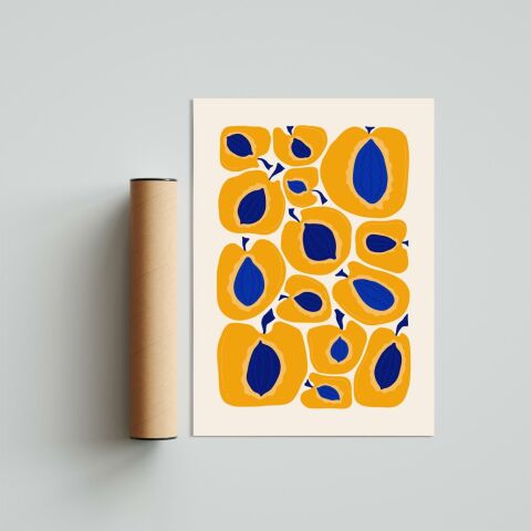 Peach Poster Tablo