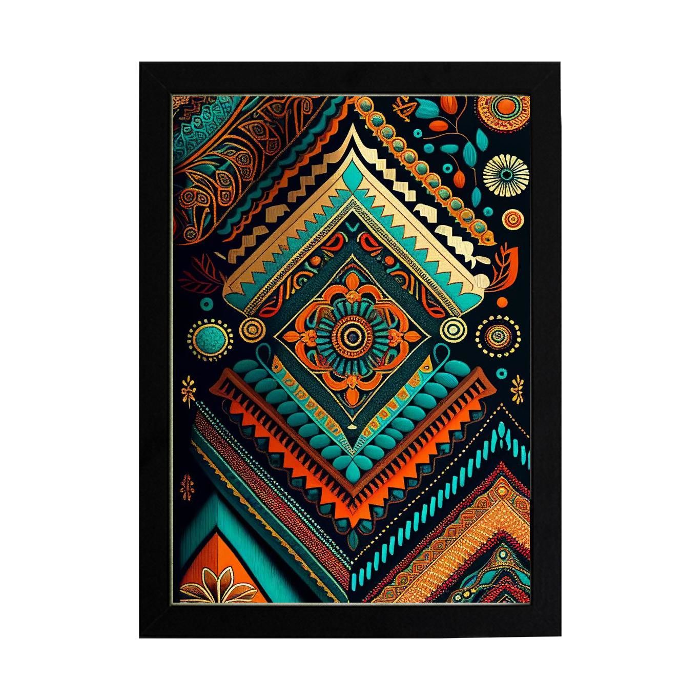 Afrikan Etnik Desen D13 Poster Tablo