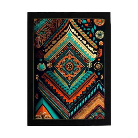 Afrikan Etnik Desen D13 Poster Tablo
