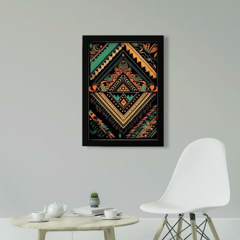 Afrikan Etnik Desen D14 Poster Tablo