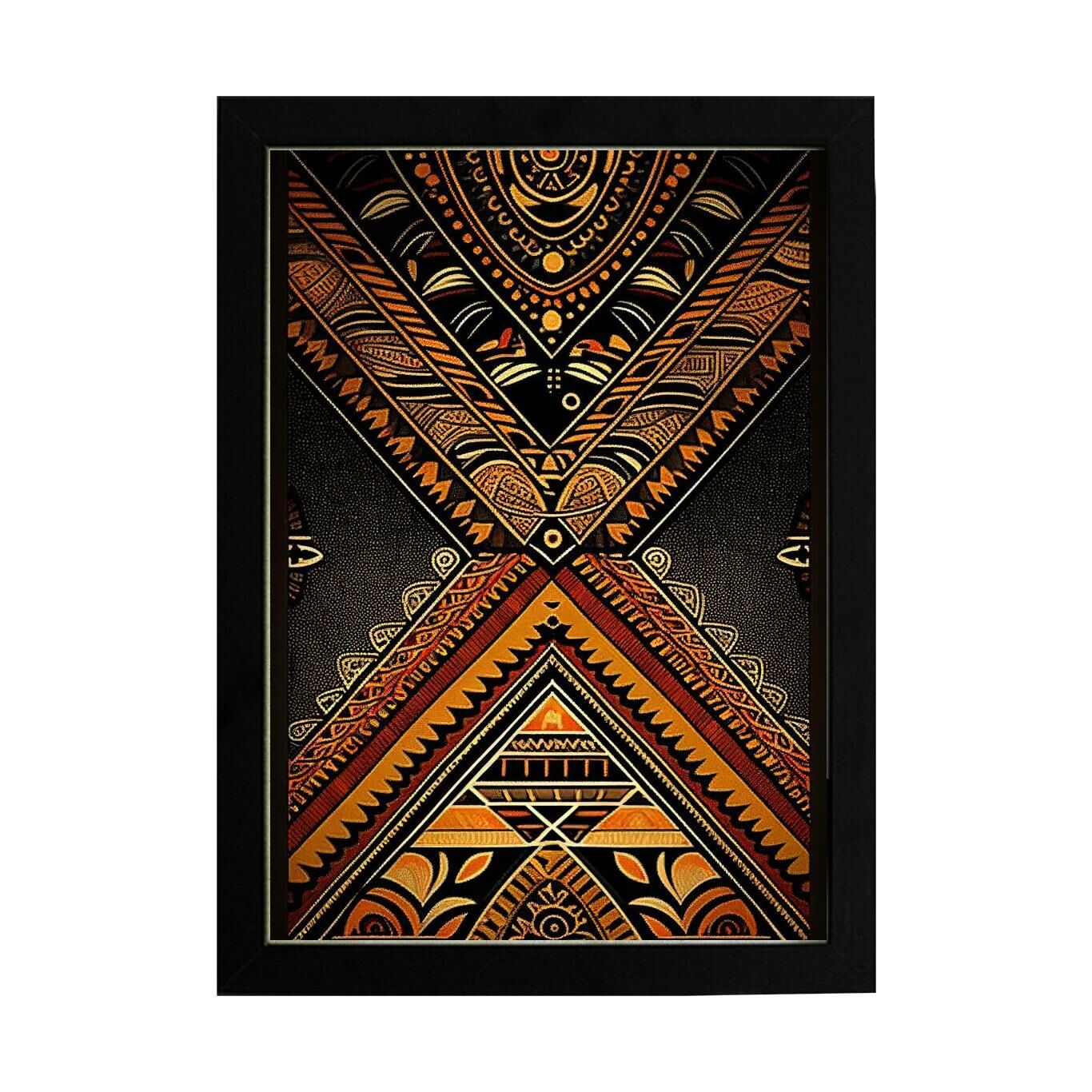 Afrikan Etnik Desen D15 Poster Tablo