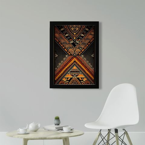 Afrikan Etnik Desen D15 Poster Tablo