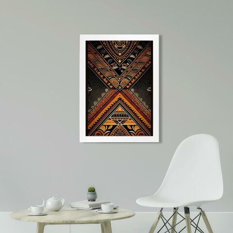 Afrikan Etnik Desen D15 Poster Tablo