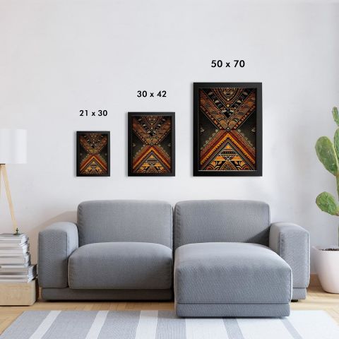 Afrikan Etnik Desen D15 Poster Tablo