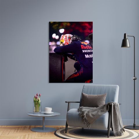 Max Verstappen 2021 Champion, Formula 1 Kanvas Tablo