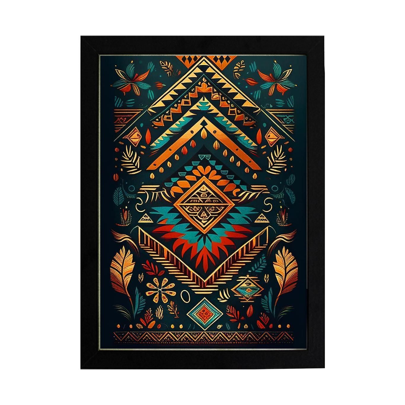 Afrikan Etnik Desen D16 Poster Tablo