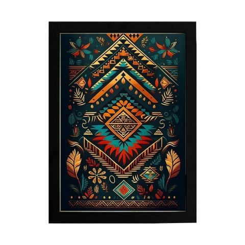 Afrikan Etnik Desen D16 Poster Tablo