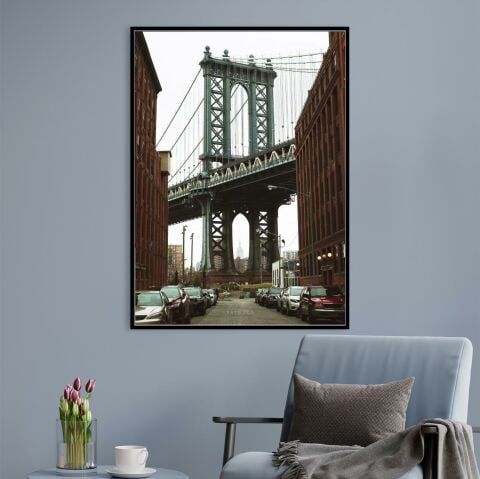 Manhattan Bridge, New York Kanvas Tablo