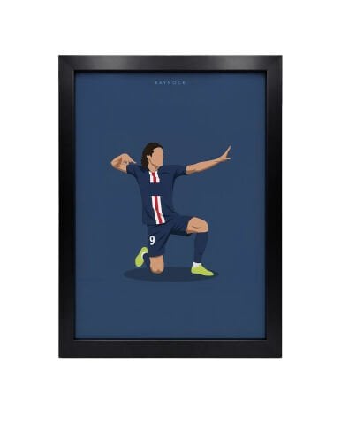 Cavani Gol Sevinci, Futbol Poster Tablo