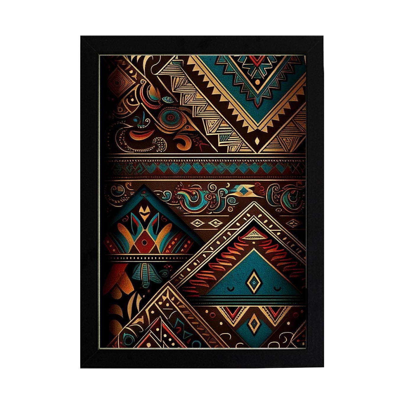Afrikan Etnik Desen D17 Poster Tablo