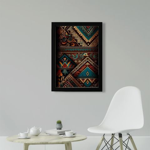 Afrikan Etnik Desen D17 Poster Tablo