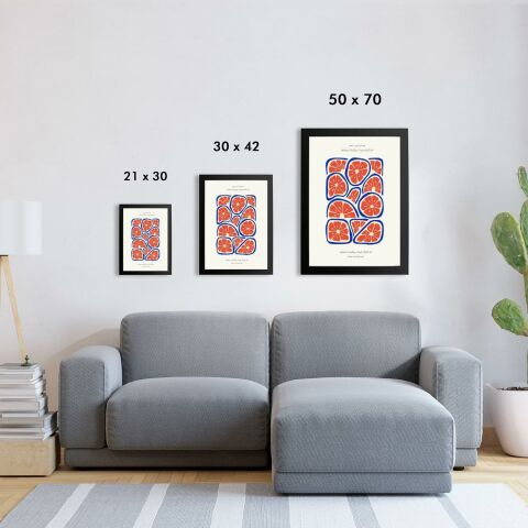 Blue Lemon Poster Tablo