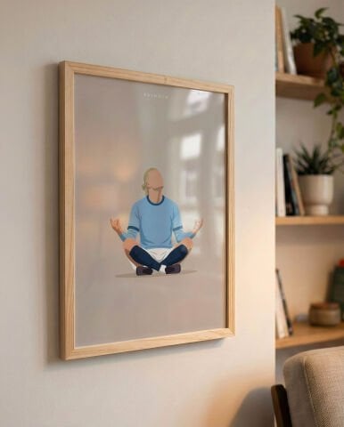 Haaland Gol Sevinci, Futbol Poster Tablo